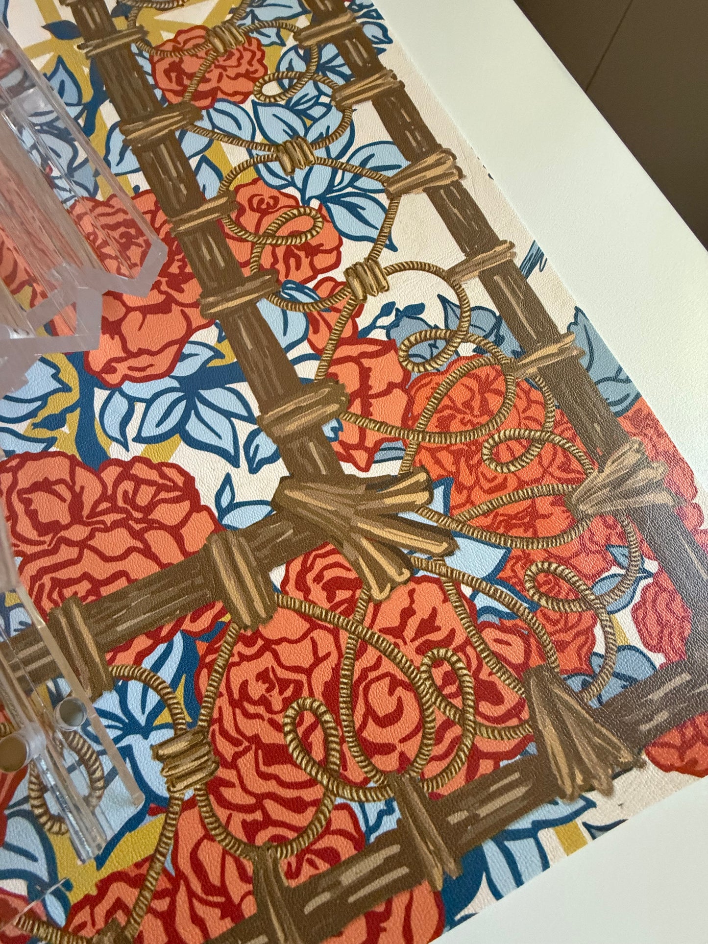 Mahjong Gaming Mat, POP ART ROSES