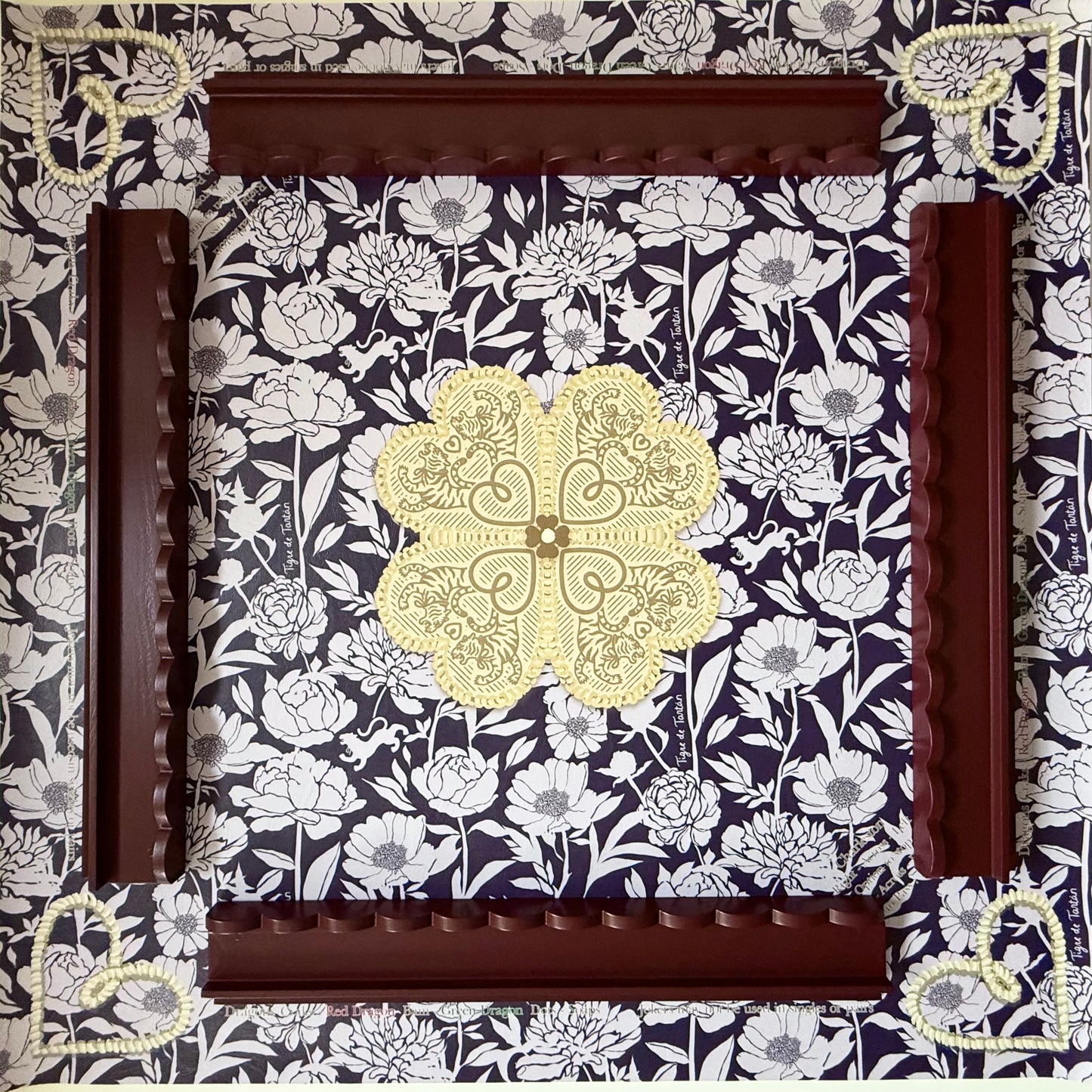 PREVIEW: Mahjong Gaming Mat, PLUM PEONY **RULES EDITION**