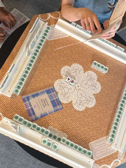 Mahjong Gaming Mat- NANTUCKET BASKET, RULES EDITION — view 2 of 6