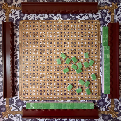 Mahjong Gaming Mat, PLUM PEONY — view 2 of 4
