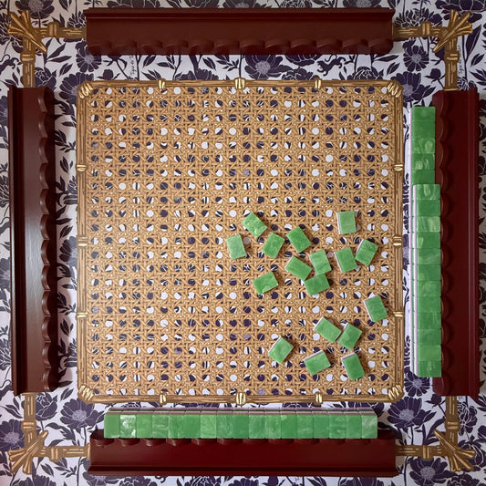 Mahjong Gaming Mat, PLUM PEONY — view 2 of 4
