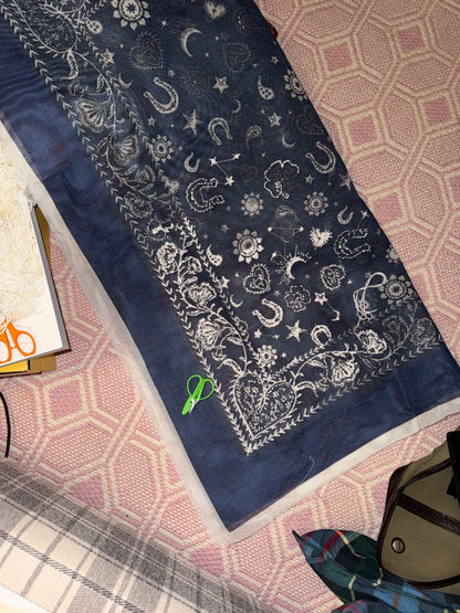 Early Access Mahjong Bandana Printed Needlepoint Canvas - 14 Mesh — view 4 of 6