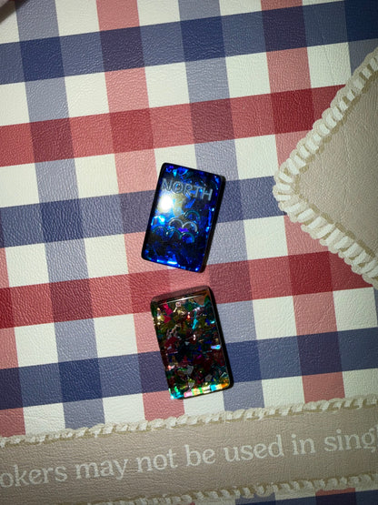 Mahj Pit confetti mahjong tiles — translucent acrylic, iridescent finish — view 18 of 24