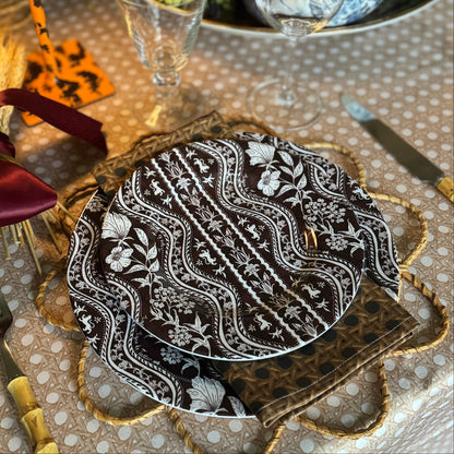 8" Melamine Salad/Dessert Plate, DOMINO GINGERBREAD, Set of 6 — view 5 of 13