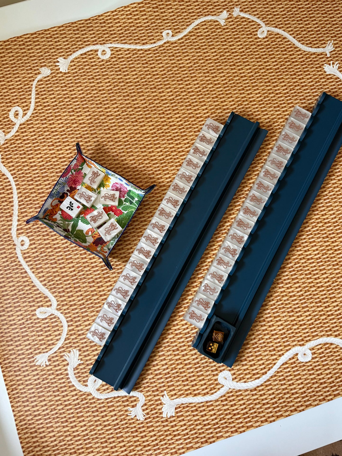 Mahjong Mat- NANTUCKET BASKET, ROPE