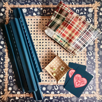 Mahjong Gaming Mat, HEARTS & HORSESHOES