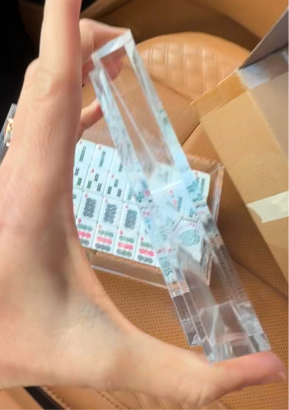 Premium Acrylic Mahjong Tile Box – with Needlepoint Display Slot ( does not include needlepoint canvas) — view 6 of 9