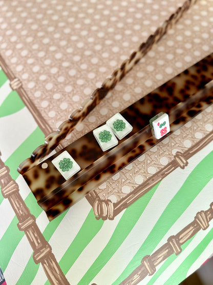 RETURNS IN JULY -House Clovers: Classic American Mahjong Tile Set with Signature Clover Logo — view 5 of 20