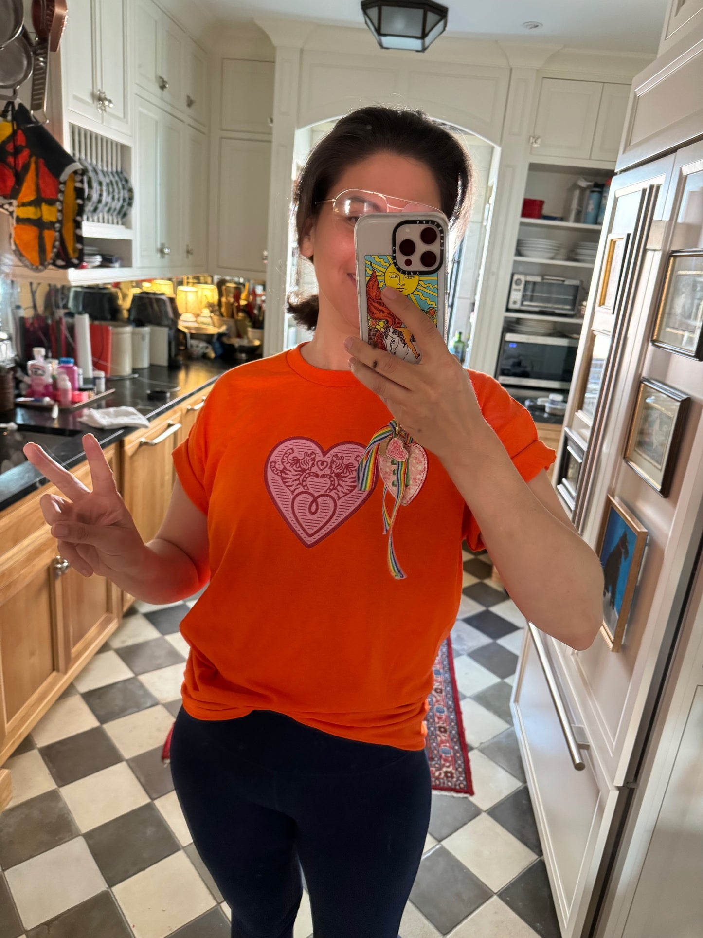 Old School 50/50 T-shirt, TIGER HEART LOGO