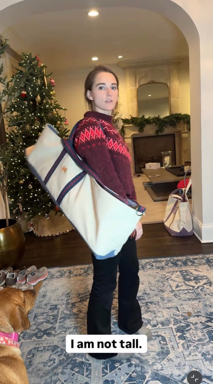 The Mahjong Field Bag, NAVY/NATURAL OR OLIVE — view 3 of 14