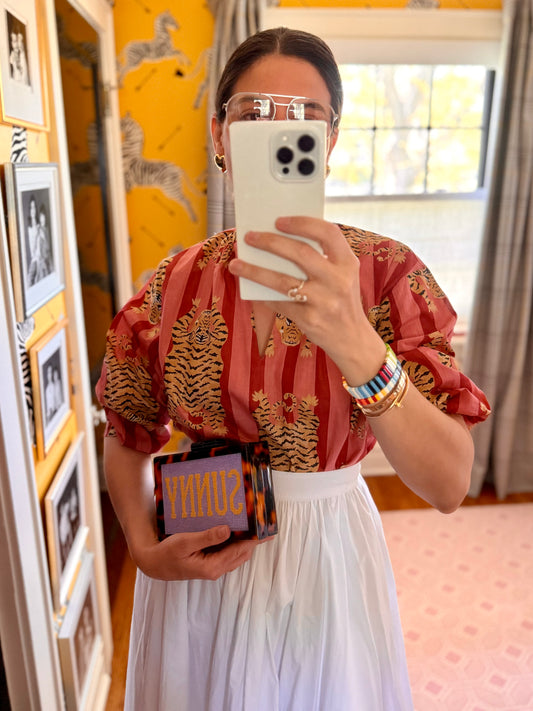Self-Finishing Acrylic Clutch with Built-In Needlepoint Canvas