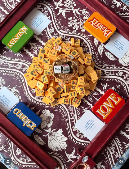 Mahjong Mat, DOMINO OXBLOOD