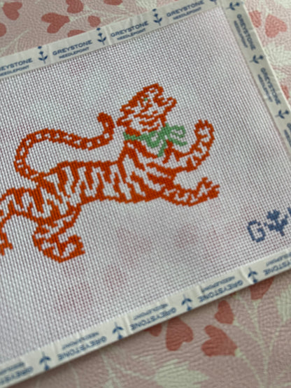 Tiger Logo Needlepoint Canvas — view 2 of 2
