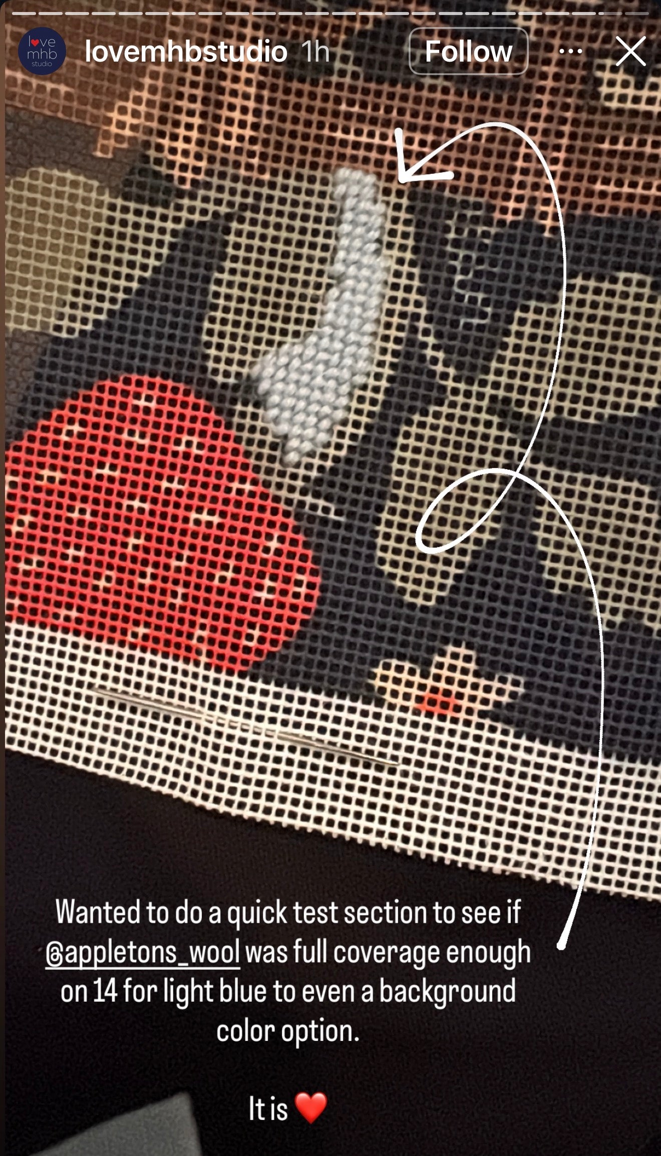 EARLY ACCESS: “Strawberries” Mahjong Mat Printed Needlepoint Canvas