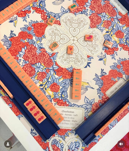 Mahjong Gaming Mat, POP ART ROSES RULES EDITION — view 2 of 6