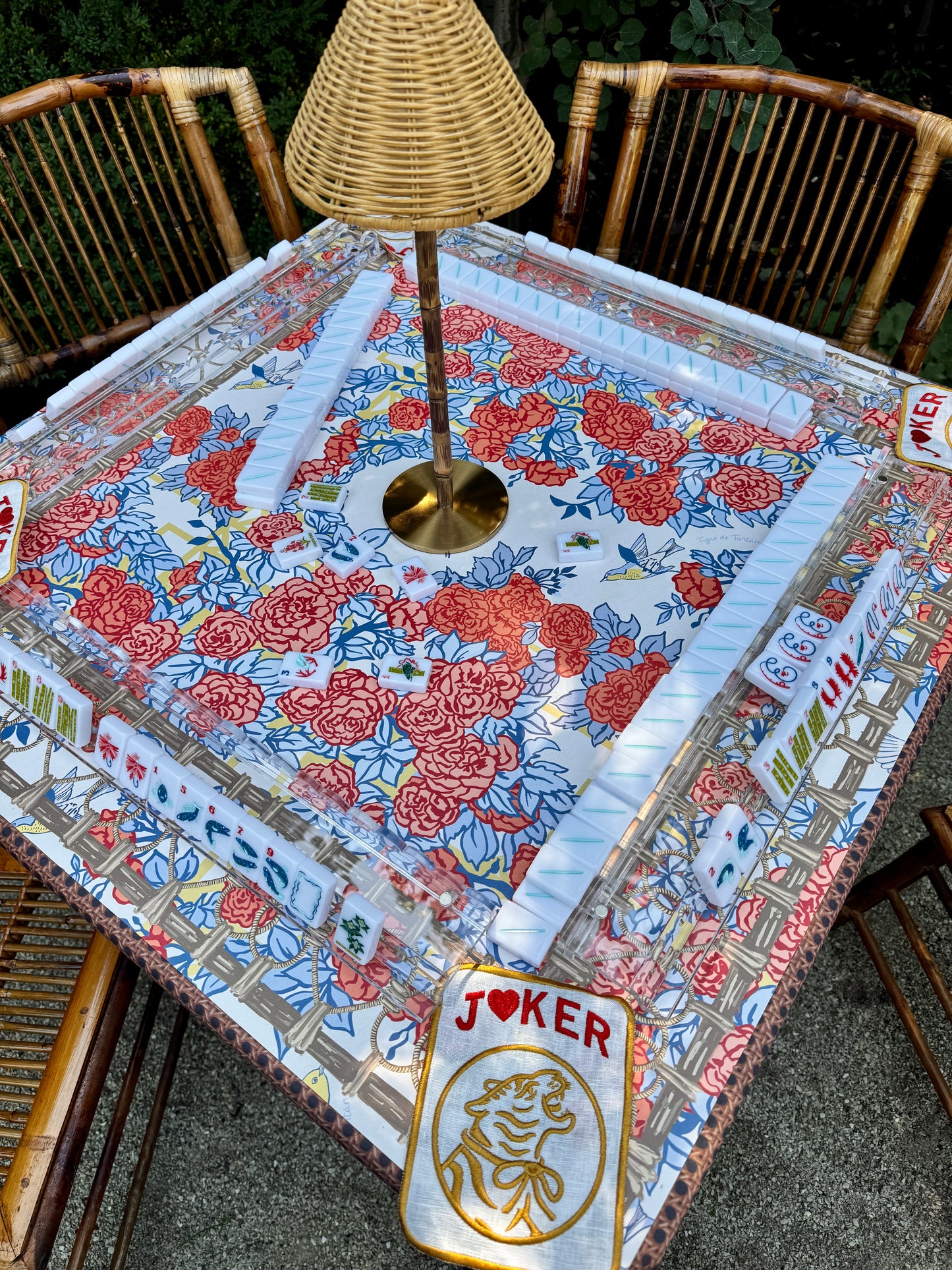 Mahjong Gaming Mat, POP ART ROSES