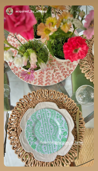 8" Melamine Salad/Dessert Plate, DOMINO LETTUCE, Set of 6 — view 9 of 10