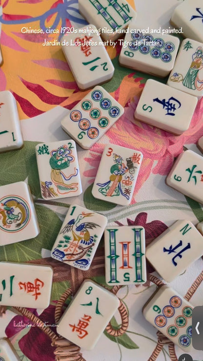 arrives late July, third shipment- Mahjong Gaming Mat, Jardín de Los Jefes — view 8 of 8