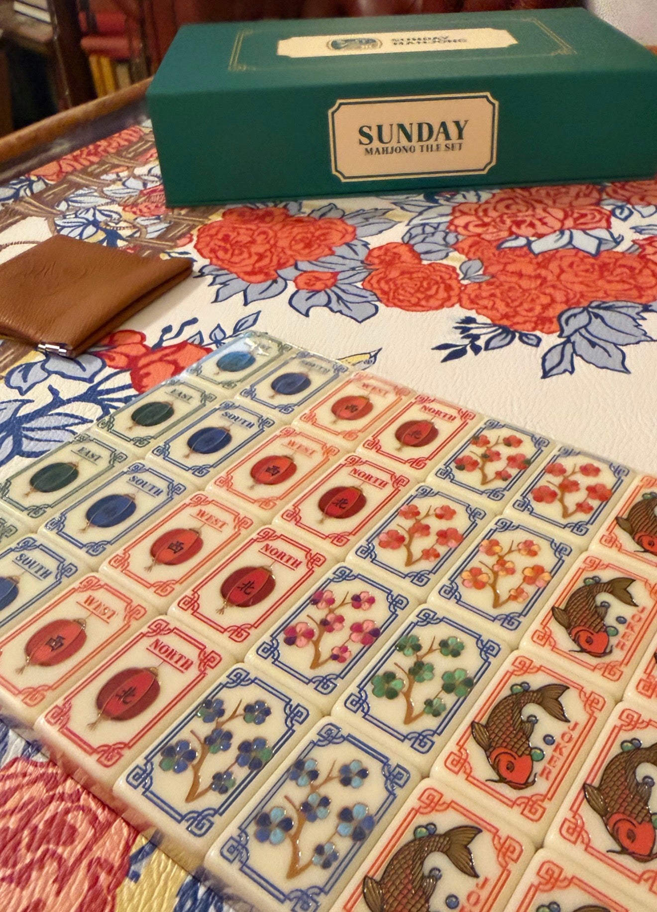 Mahjong Gaming Mat, POP ART ROSES