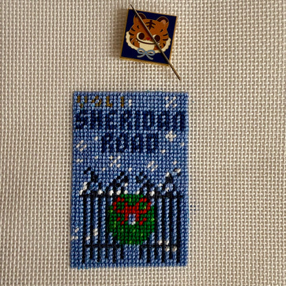 Hand Painted Needlepoint Canvas, SHERIDAN ROAD MAGAZINE