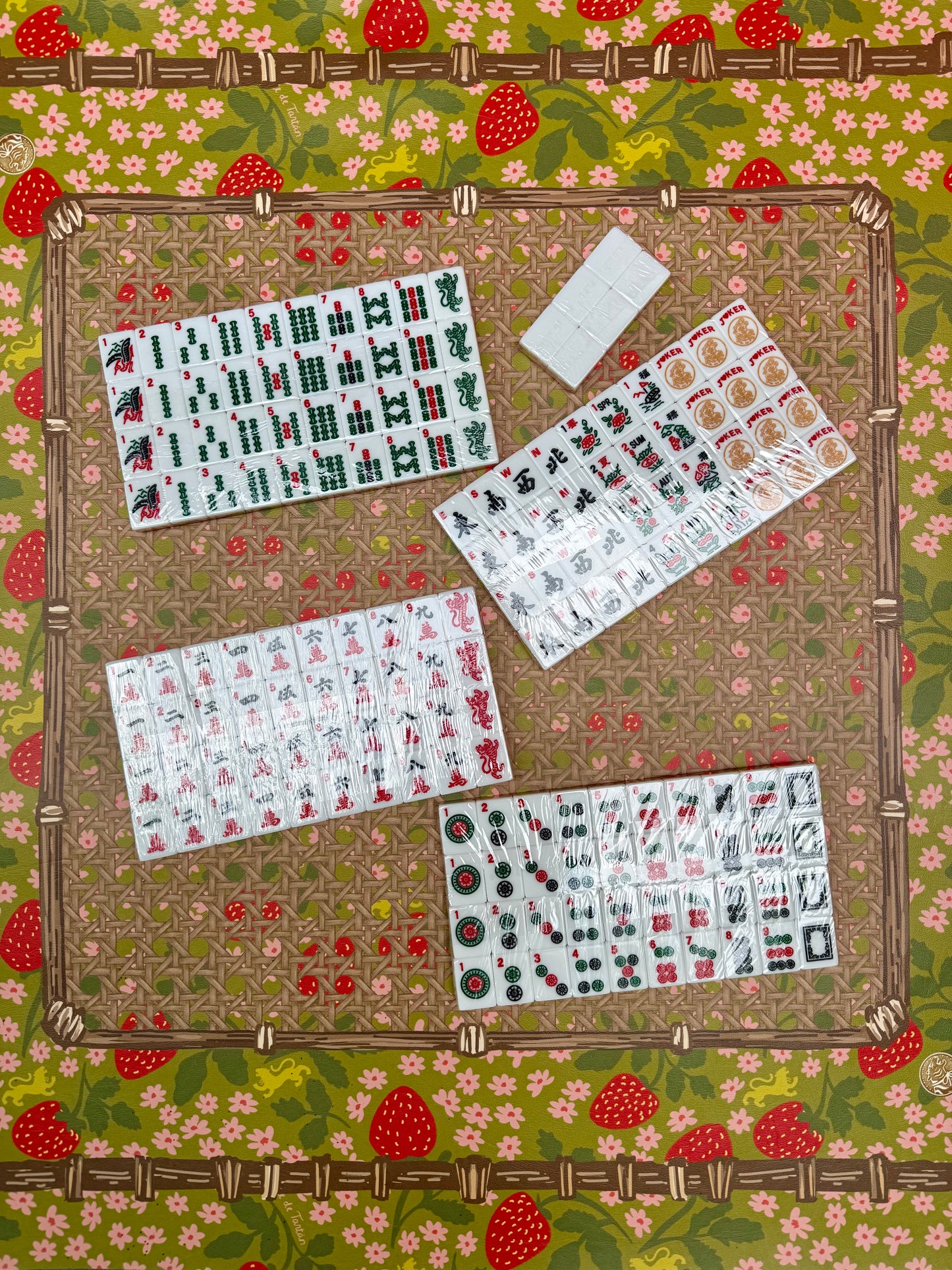 House Hearts: Classic American Mahjong Tile Set with Signature Heart Logo and traditional characters