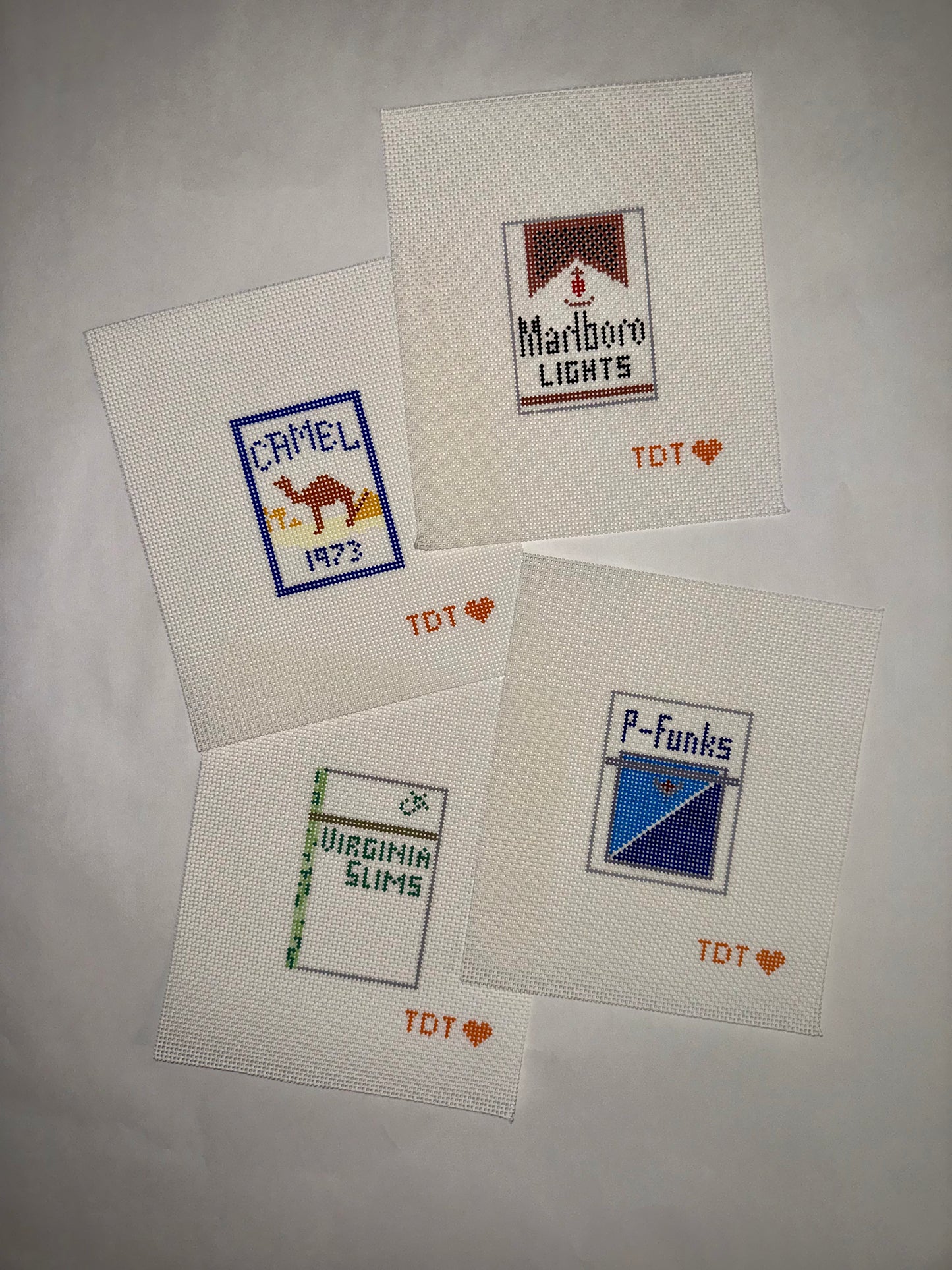 Vice Object Hand Painted Needlepoint Canvases