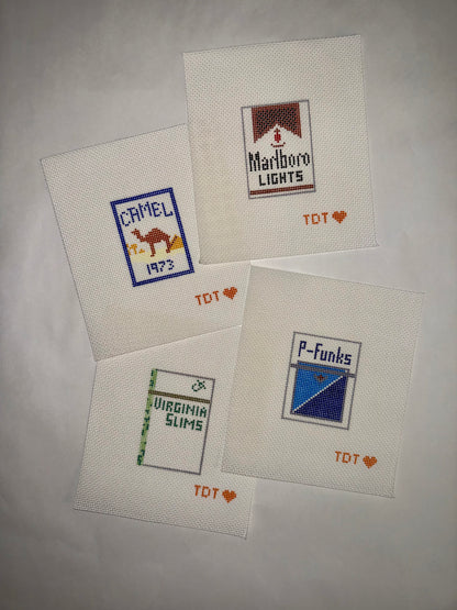 Vice Object Hand Painted Needlepoint Canvases
