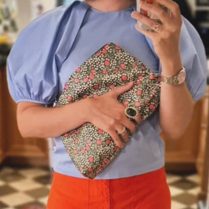 Generous Leather Pouch, STRAWBERRY — view 2 of 5