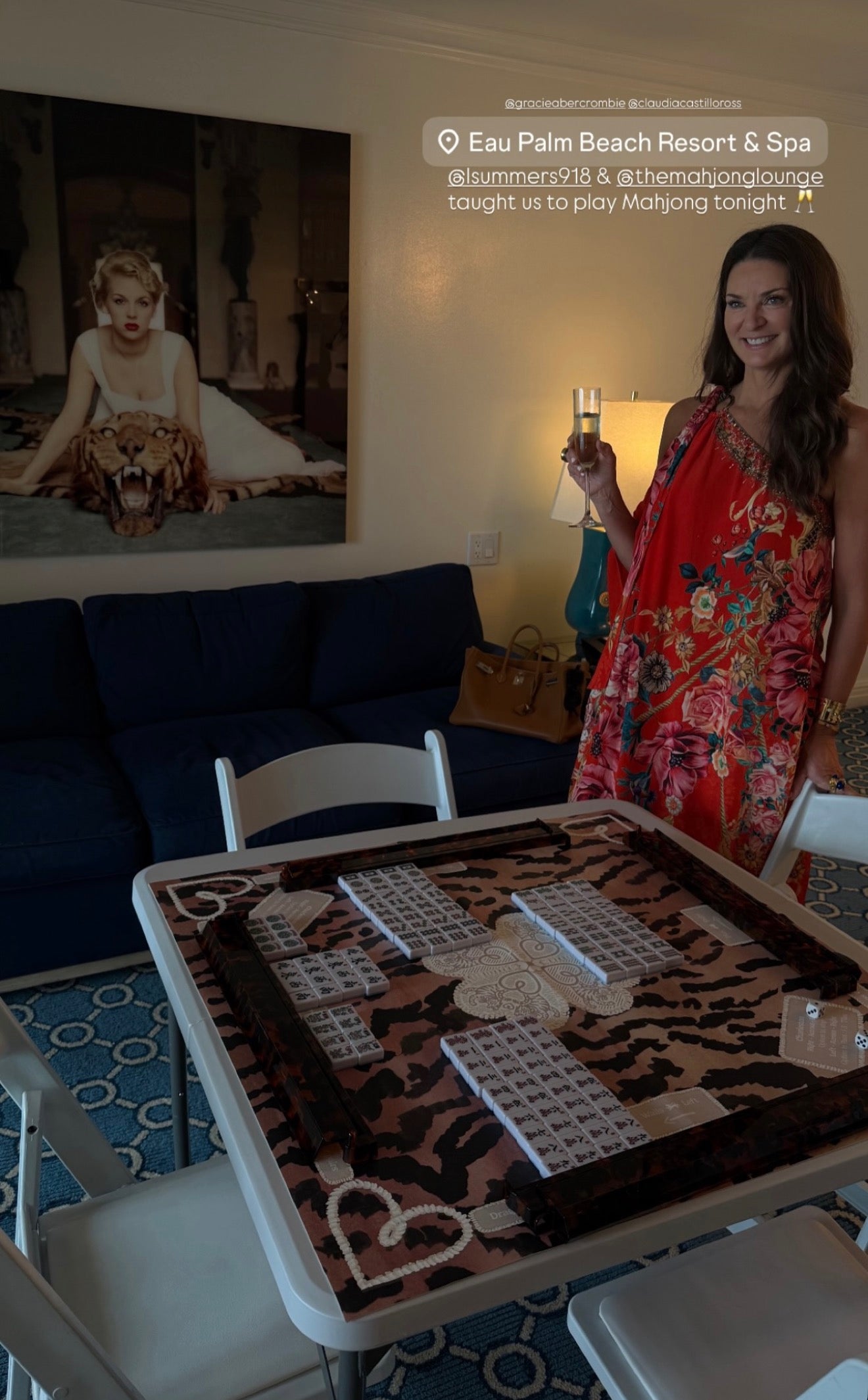 Mahjong Gaming Mat, EL TIGRE ** RULES EDITION***