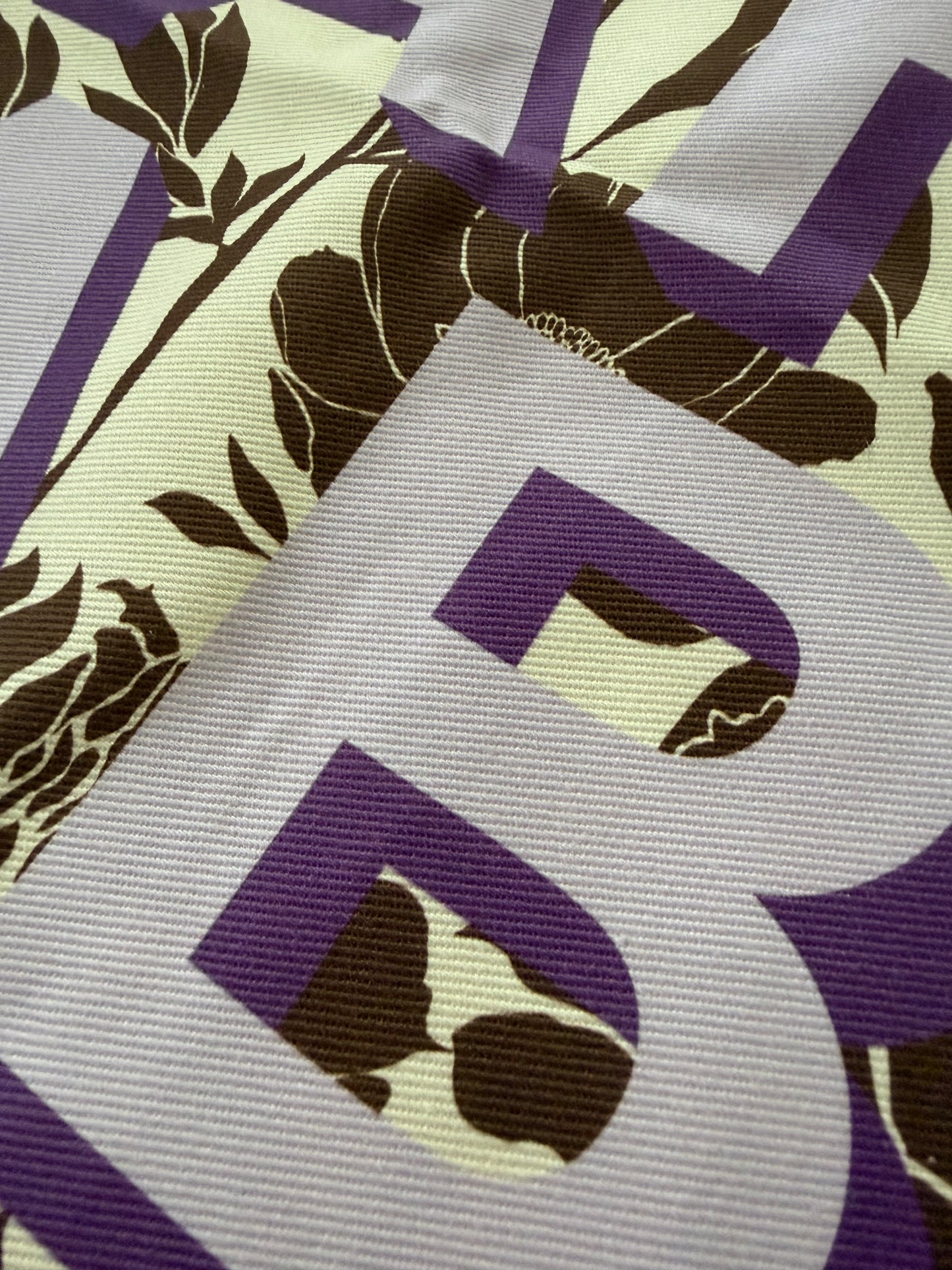 Jumbo Slouchy Denim Tote, MAHJ BABY COCONUT PEONY