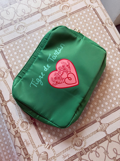 Nylon Satin Project Bag with Clear Window Front, KELLY, LARGE — view 3 of 6