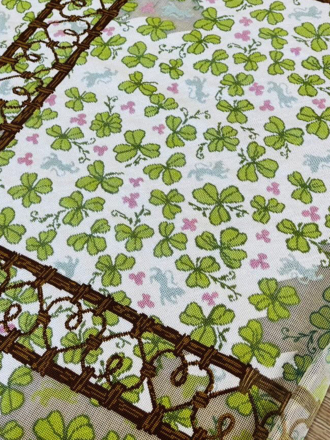 EARLY ACCESS: “Clovers” Mahjong Mat Printed Needlepoint Canvas