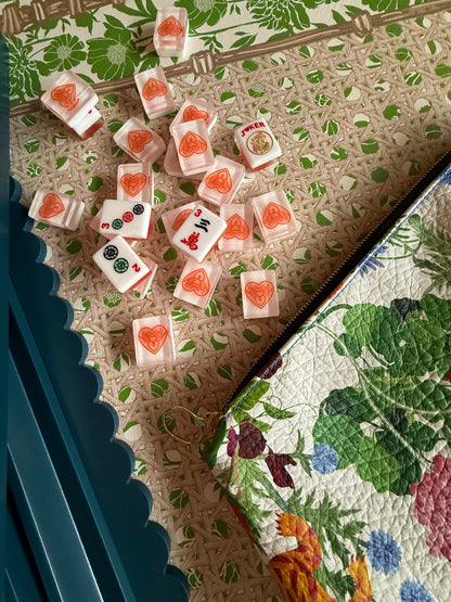 Mahjong Gaming Mat, JADE PEONY — view 5 of 6