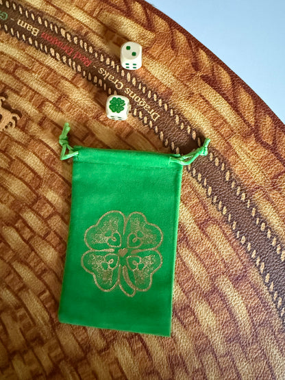 House Clovers Logo Dice with Logo Velvet bag — view 2 of 4