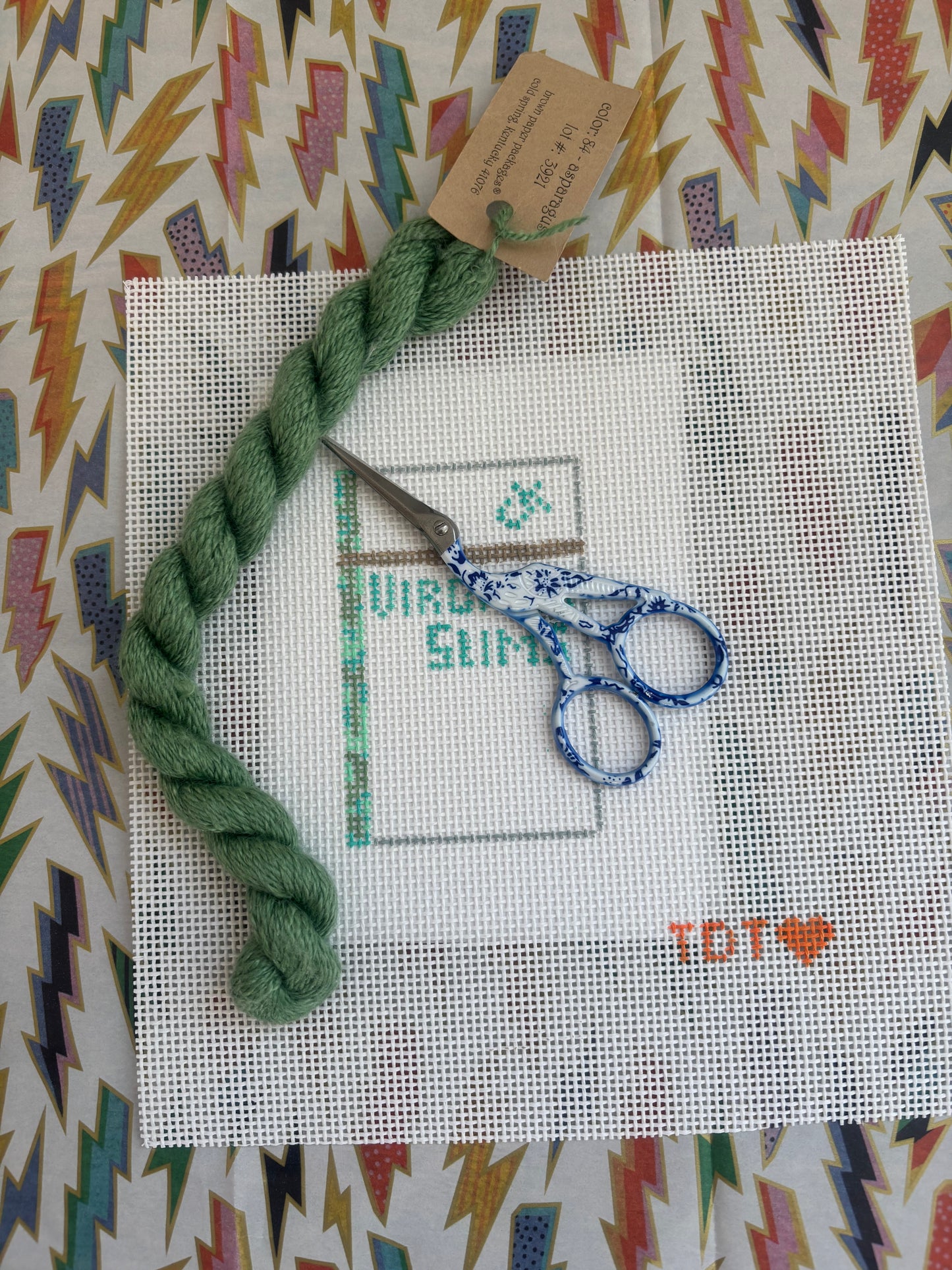 Vice Object Hand Painted Needlepoint Canvases ***preorder- ships early October
