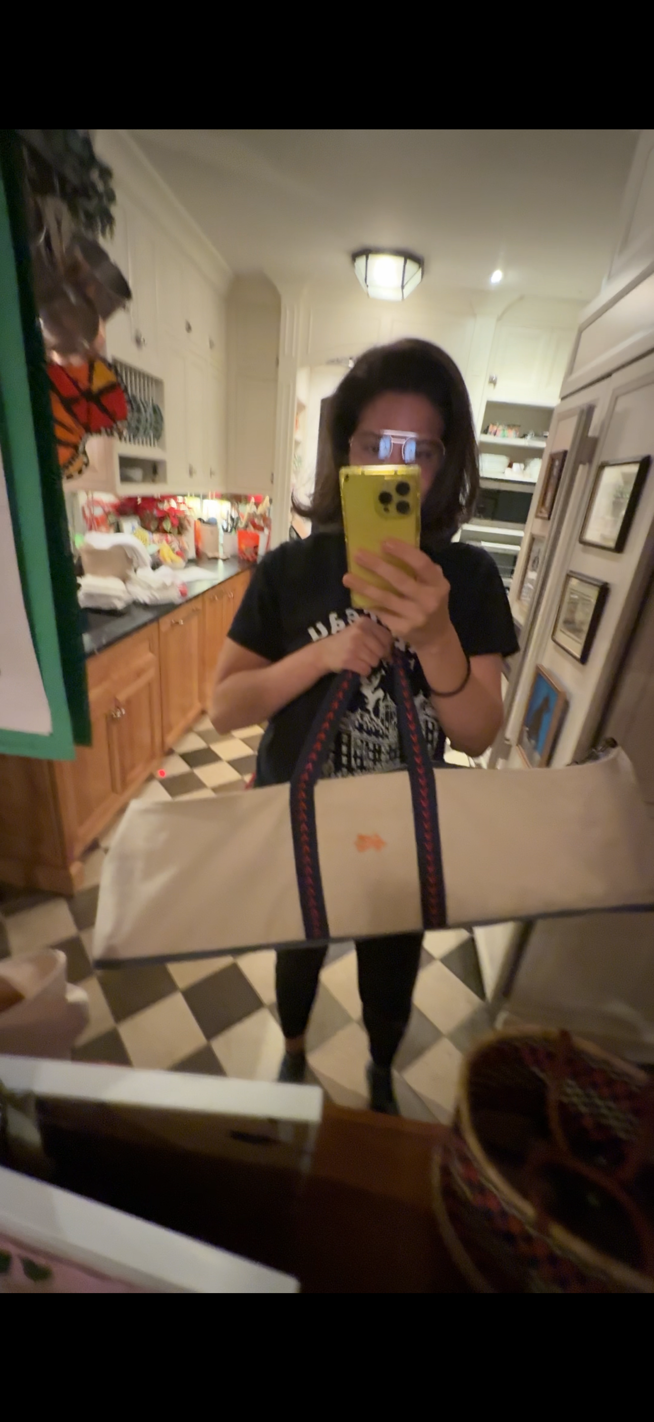 In stock- The Mahjong Field Bag, DENIM ACCENTS