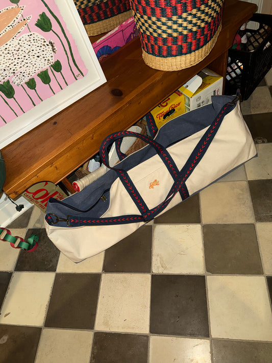 In stock- The Mahjong Field Bag, DENIM ACCENTS