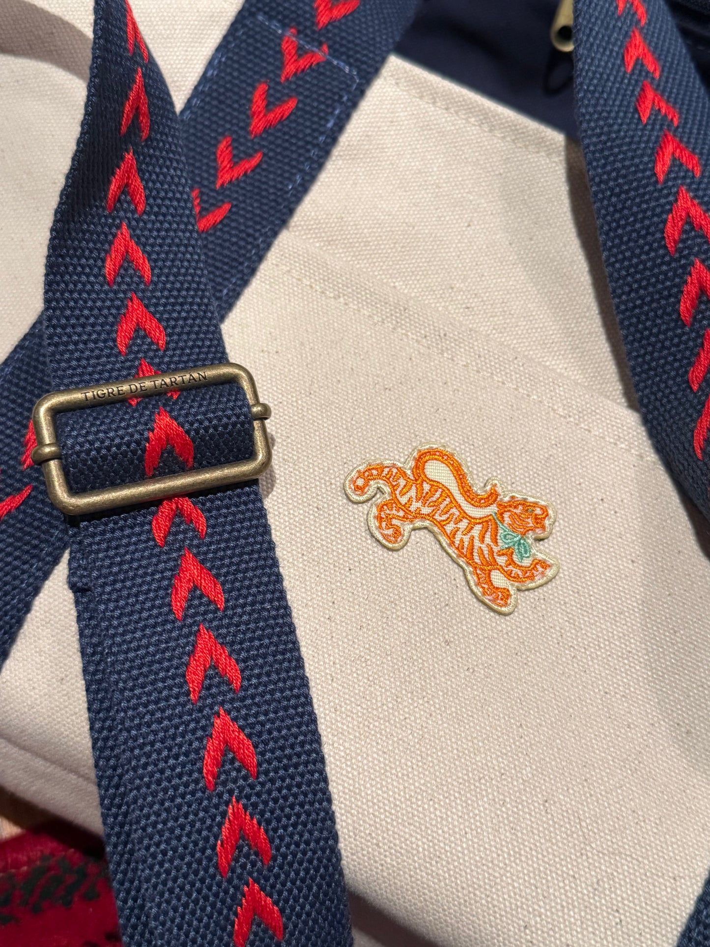 In stock- The Mahjong Field Bag, NAVY ACCENTS
