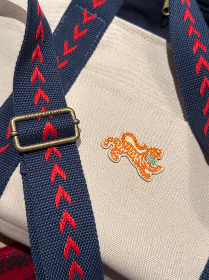 The Mahjong Field Bag, NAVY/NATURAL OR OLIVE — view 5 of 14