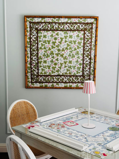 Mahjong Mat Printed Needlepoint Canvas - 14 Mesh, Jardín de Los Jefes
