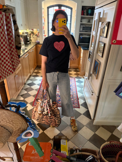 Jumbo Slouchy Denim Tote, EL TIGRE — view 7 of 10