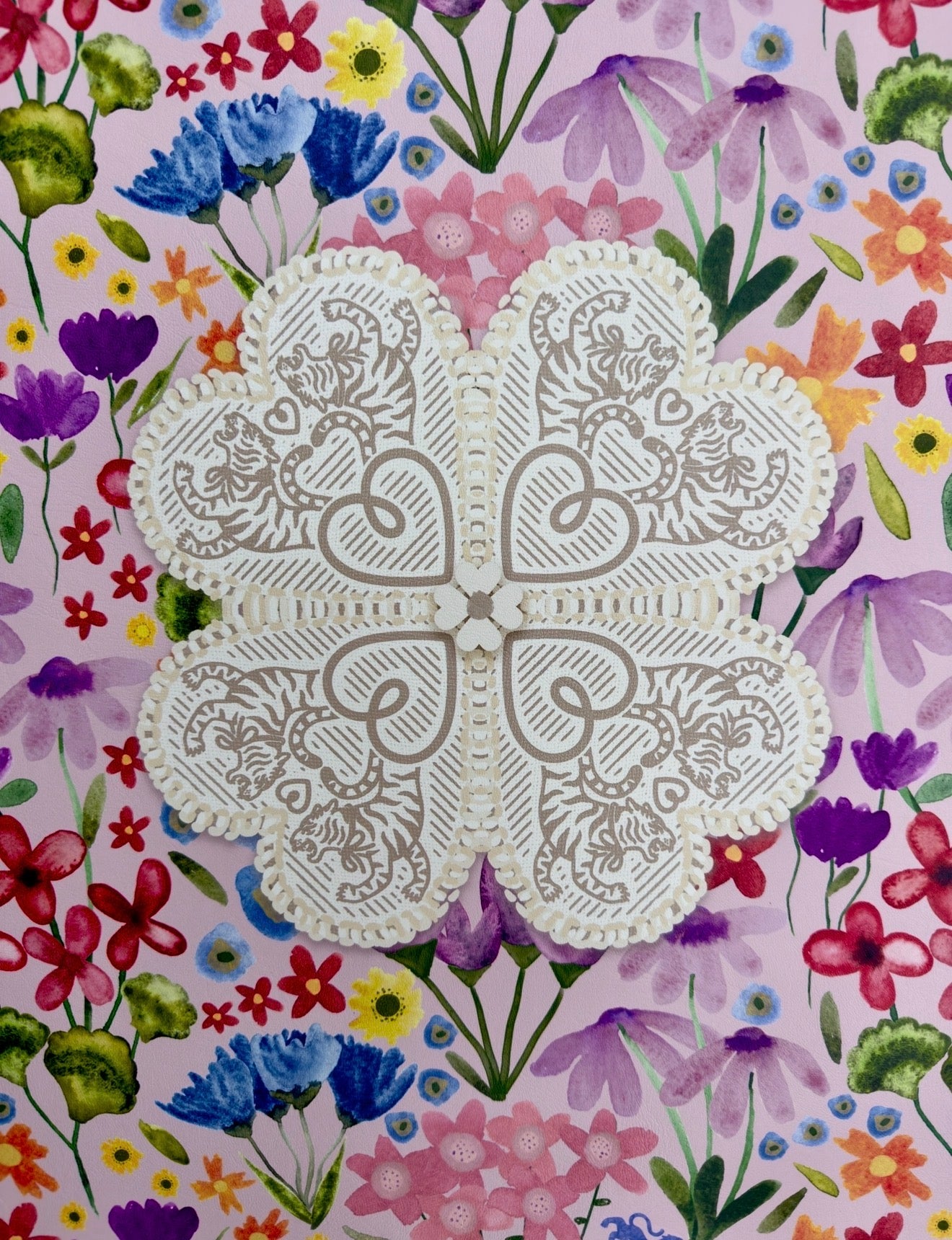 [GGAGGONG] マステ Dream of Squares Mahjong Gaming Mat, GARDEN CLUB ** RULES EDITION – Tigre de Tartán