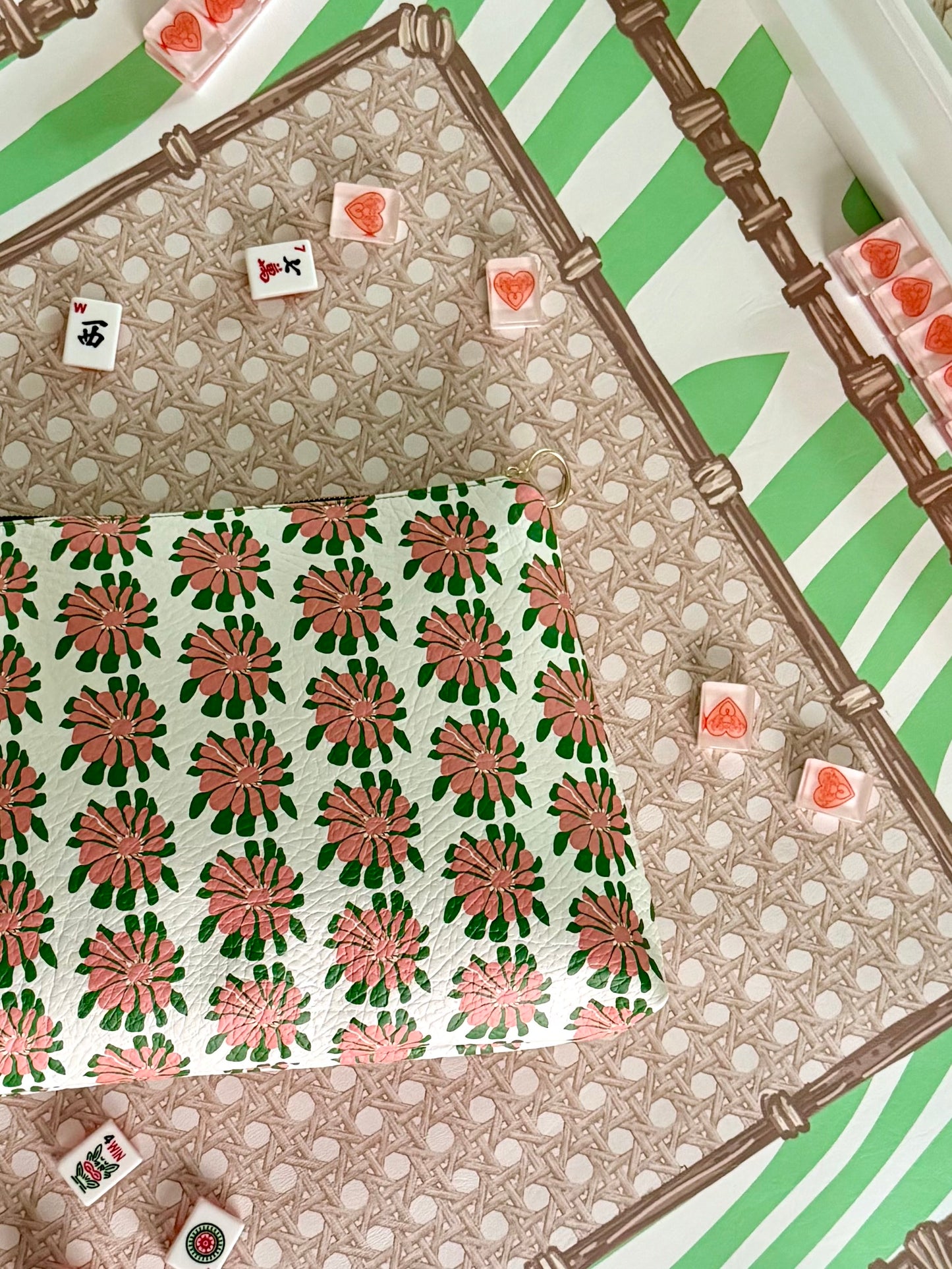 Roomy Leather Tile Bag- KATY'S VINTAGE HAWAIIAN DRESS