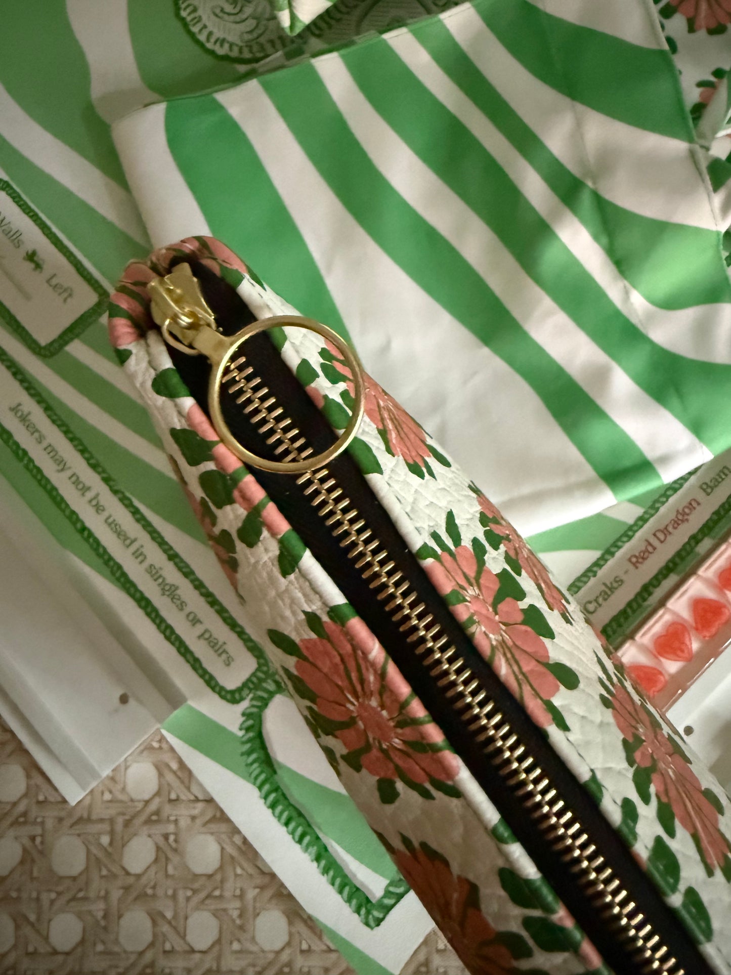 Roomy Leather Tile Bag- KATY'S VINTAGE HAWAIIAN DRESS