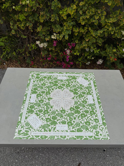 Mahjong Gaming Mat, JADE PEONY RULES EDITION — view 3 of 4