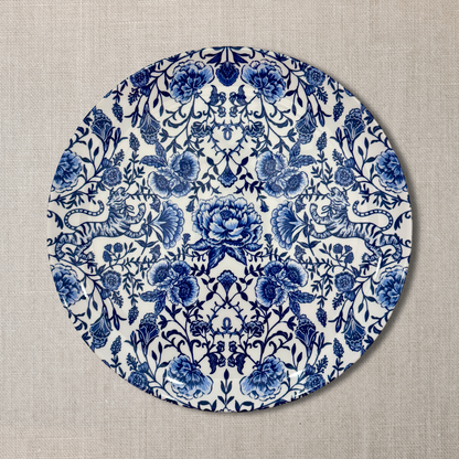 8" Melamine Convenience Plates, SET OF 8, CHINOISERIE BLEU — view 2 of 5