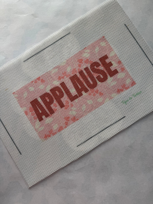APPLAUSE Needlepoint Canvas – Printed 13 Mesh HEARTS ON THE VINE
