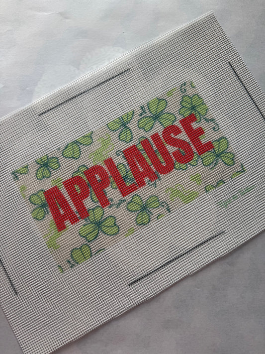 APPLAUSE Needlepoint Canvas – Printed 13 Mesh CLOVERS