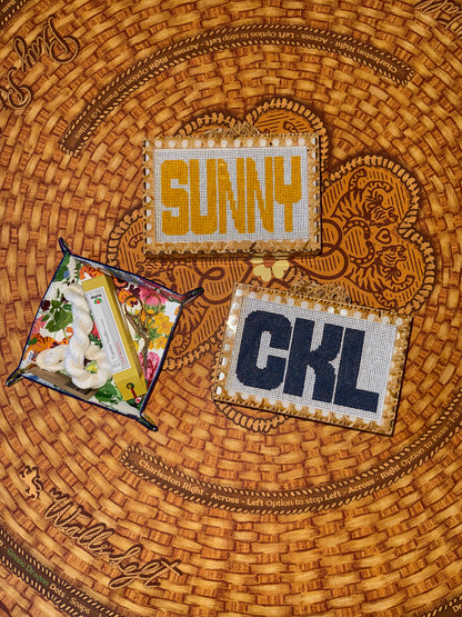 Self-Finishing Acrylic Clutch with Built-In Needlepoint Canvas — view 11 of 17
