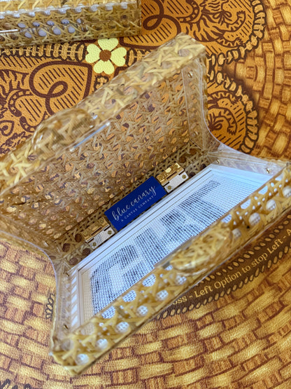 Self-Finishing Acrylic Clutch with Built-In Needlepoint Canvas — view 12 of 17